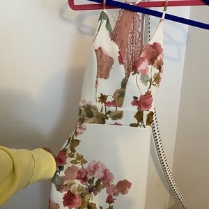 Floral cut out dress